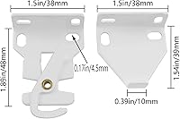 Vista 2 de R 16 Soporte de pantalla de rodillo 1 par de soportes de sombra de rodillo blanco #RB560 para embrague R16