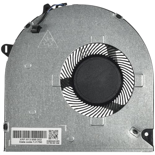 LPUK Ventilador de enfriamiento de CPU de repuesto compatible con HP 15-dw0207nia, 15-dw0208nia