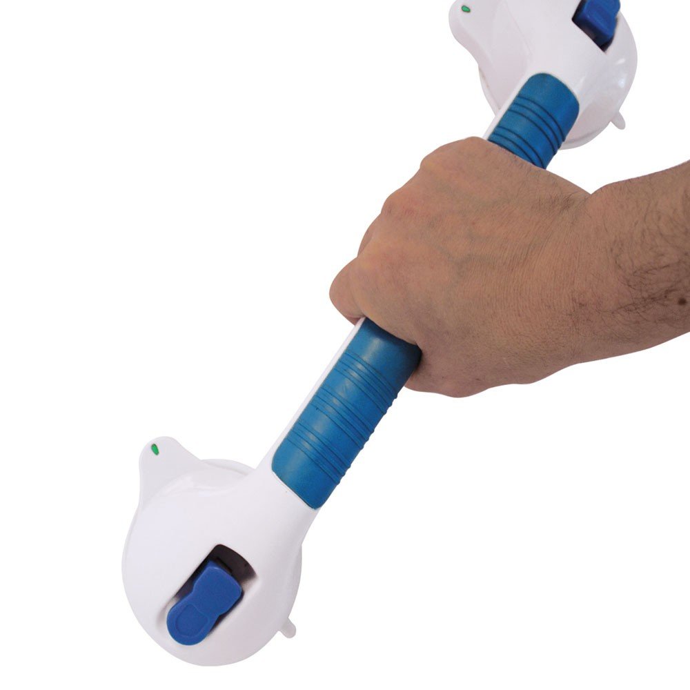 Barre d'appui à ventouses pour salle de bain 40 cm avec indicateur de sécurité