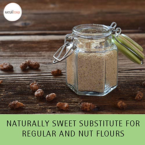 Organic Tiger Nut Flour, 16 oz Resealable Fresh Pouch, Gluten Free, Non GMO, Nut Free, Paleo and Keto Diet Friendly, Certified Kosher
