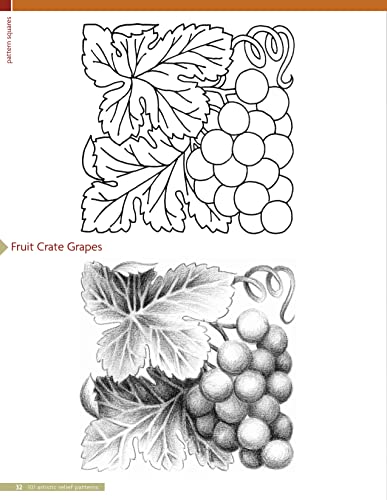 101 Artistic Relief Patterns for Woodcarvers, Woodburners & Crafters (Fox Chapel Publishing) Small Relief-Carving Designs, Easy-to-Follow Instructions & Detailed Photos (Woodcarving Illustrated Books) - Image 6