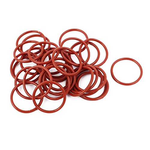 10 Stück Silikon O-Ringe, 7mm X 1,9mm, Rot, Hitzebeständig – Dichtungen Für Auto, Haushalt & Industrie