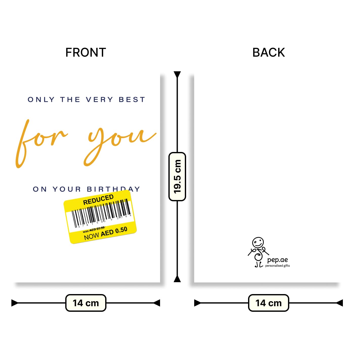 Fun & Quirky Modern Birthday Card - Stylish & Humorous Design - Perfect for Celebrating Birthdays with a Smile. Ideal for Husband, Wife, Sibling, Friend, Family or Colleague (Best For You)