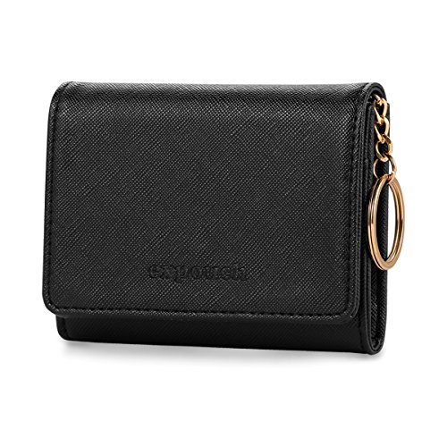Preisvergleich Produktbild expouch Münzgeldbörse für Frauen Leder Geldbörse Münztasche Kleine Brieftasche mit Schlüsselanhänger