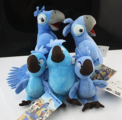 Rio 2 Movie 5 X Bia Tiago Carla Blu Jewel Blue Bird Plush Doll Toy Amazon De Toys Games