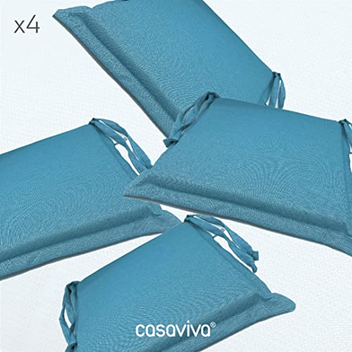 Casaviva® Set 4 Cuscini Sedia Maxi in Misto Cotone...