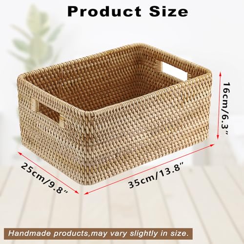 Panier en rotin ouvert multifonction pour optimiser la maison - 7