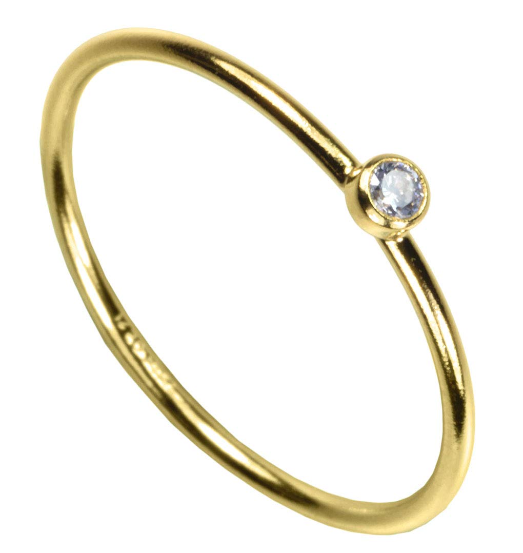 uGemsuGems 14kt Gold Filled Color CZ Stacking Rings
