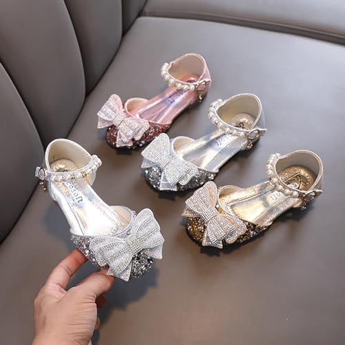 IWIHMIV Dress Shoes for Little Girls Princess Sequin Flat Leather Shoes Dress Shoes Princess Dress Up Shoes for Toddlers3