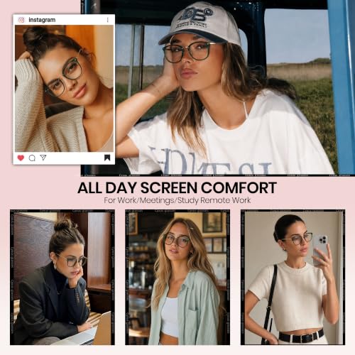Image of Cyxus Blue Light Glasses for Woman, Lightweight Computer Glasses 8169