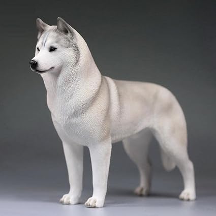 Amazon Co Jp シミュレーションレジンドッグハスキー シベリアンハスキーの家の装飾シミュレーション動物モデルかわいい癒しの犬のアクセサリー B おもちゃ