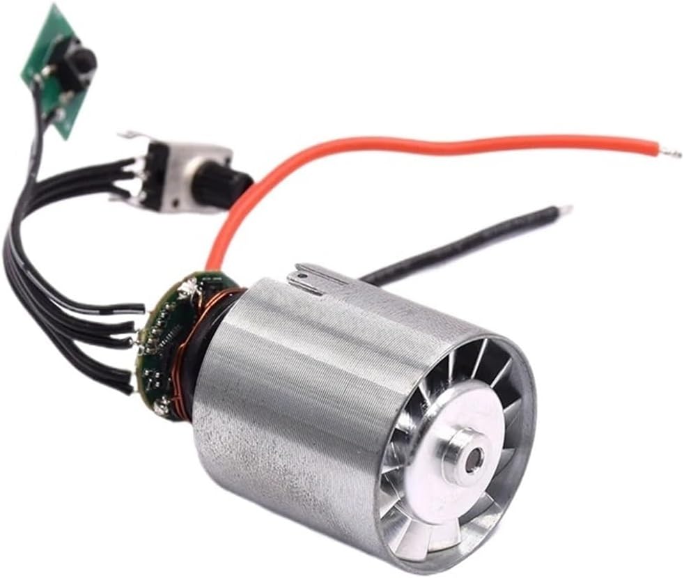 DC 7.4V/11.1V 12V Mini BLDC Brushless Motor with Drive 200W Ultra-high Power Speed Aluminum Alloy Impeller Turbo Ducted Fan DIY(7.4V)