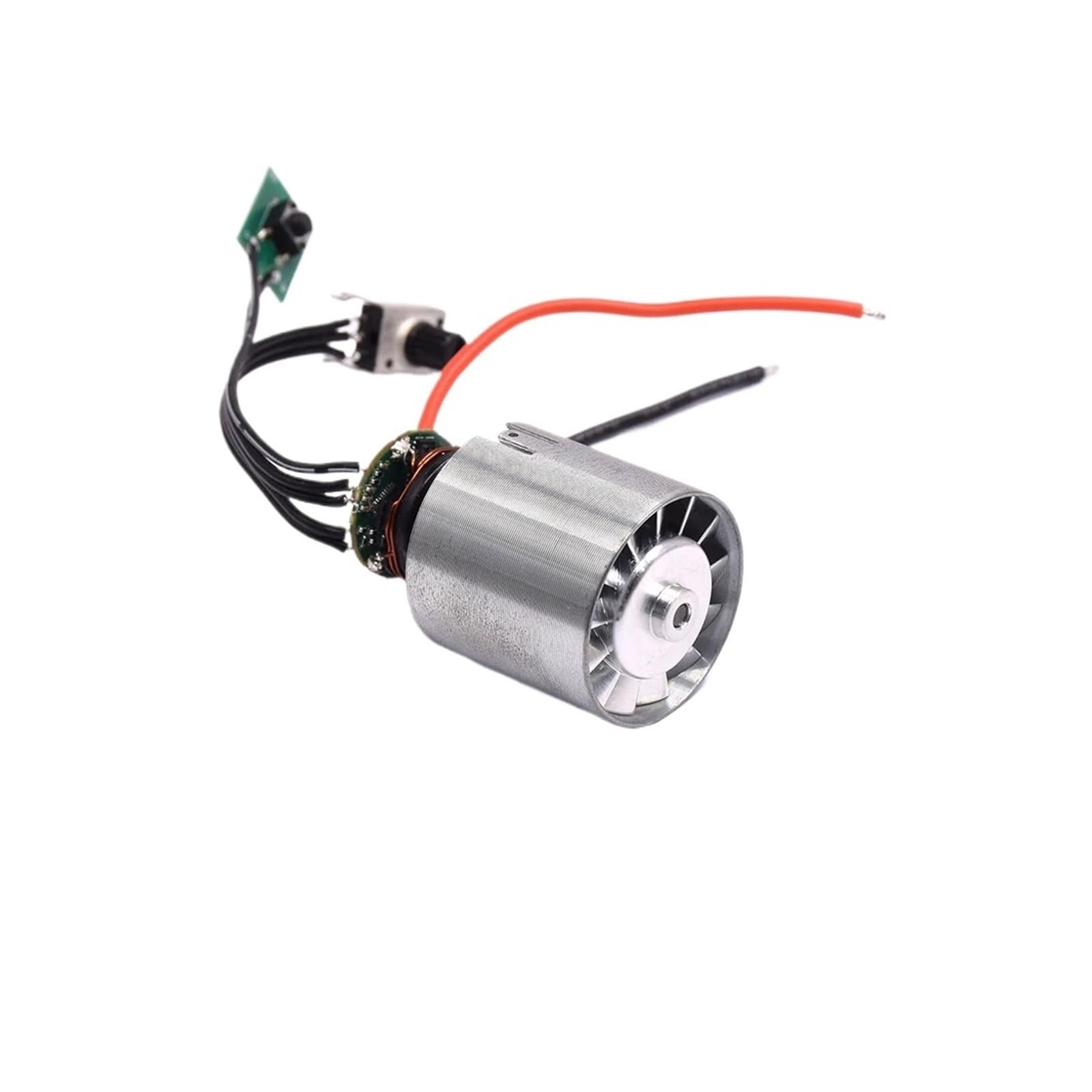 DC 7.4V/11.1V 12V Mini BLDC Brushless Motor with Drive 200W Ultra-high Power Speed Aluminum Alloy Impeller Turbo Ducted Fan DIY(7.4V)