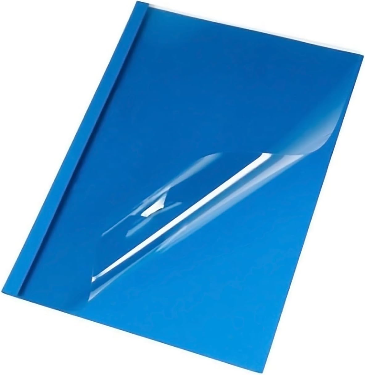 Pavo A4 Thermal Binding Cover 6 mm - Clear/Blue (Pack of 25)