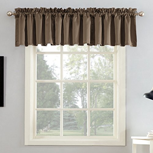 Sun Zero Barrow Energy Efficient Rod Pocket Curtain Single Valance #TOP25