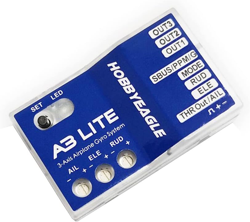 HobbyEagle A3 Lite Aeroplane RC Flight Controller Stabilizer System 3-axle Gyro for DIY Drone RC Airplane Fixed-Wing Copter