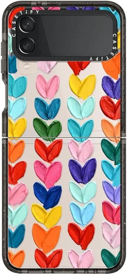 CASETiFY Impact Case for Galaxy Z Flip 4 - Triple Stars - Clear Black