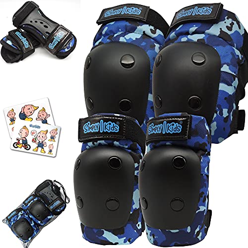 Knieschoner Kinder Schützer Inline Skates Kinder Protektoren Kinder zum Laufrad, Fahrrad, Skateboard, Schoner Inliner