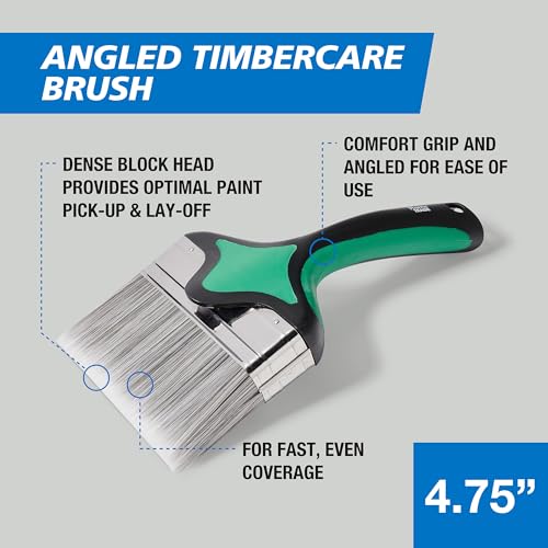 Harris Trade Angled Timbercare Brush 4.75", Black - Image 4