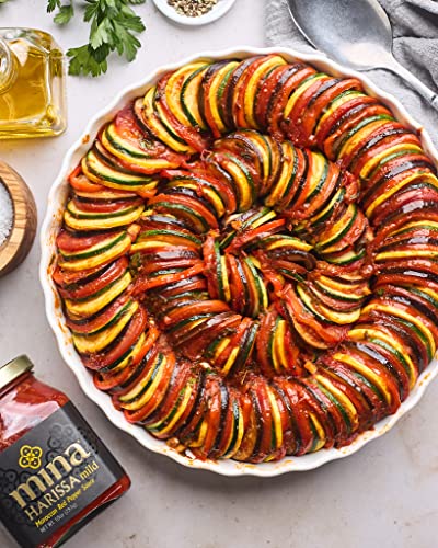 Mina Mild Harissa Sauce, Mild Sauce Crafted With Fresh Red Peppers Instantly Transforms Any Plate With The Lively Flavors Of Morocco (10 Ounces) #TOP3