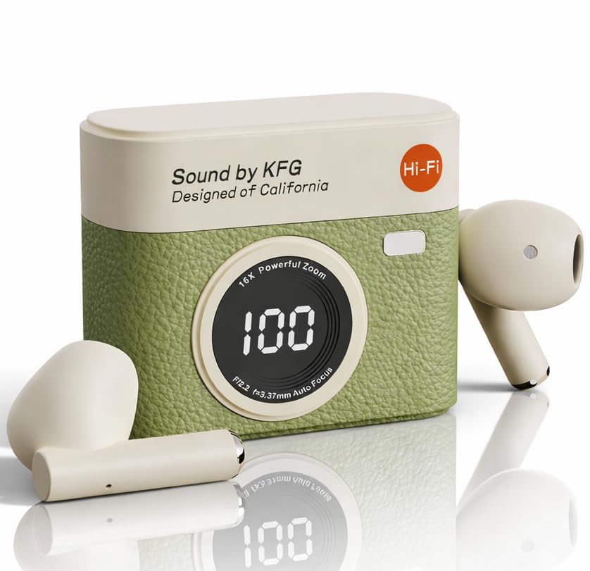 Image of Q88 TWS Earbuds with Digital Display, BT 5.49+ENC for Clear Calling, Low Latency Gaming Wireless Headphone, 40 Hours Play, Immersive Sound, Touch Control, IPX4 & Voice Assistance. (Green)