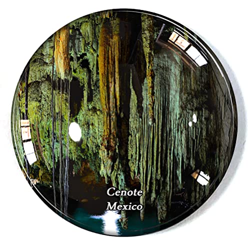 Cenote Mexiko Kühlschrankmagnet Kühlschrank Gefrierschrank Magnet Souvenir Dekoration Magnet Aufkleber Glas Handwerk