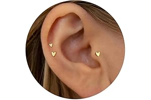 Tiny Stud Earrings: 20G/18G/16G studs for Cartilage and Helix Piercings