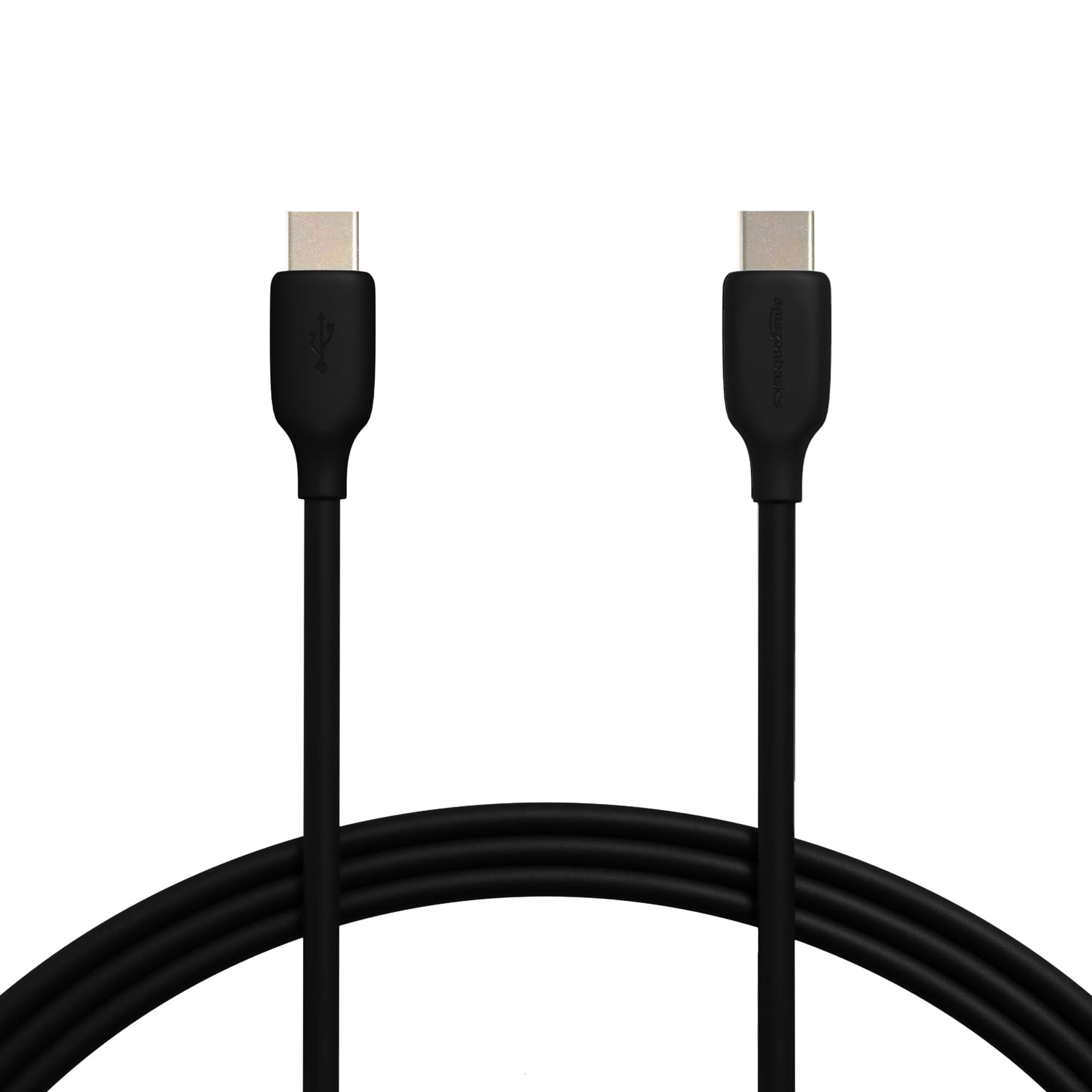 Amazon Basics Cavo da USB-C a USB-C 2.0 a ricarica rapida, velocità 480 Mbps, 60W, certificazione USB-IF, per Apple iPhone 15, iPad, Samsung Galaxy, tablet, laptop, 1.83 m, nero
