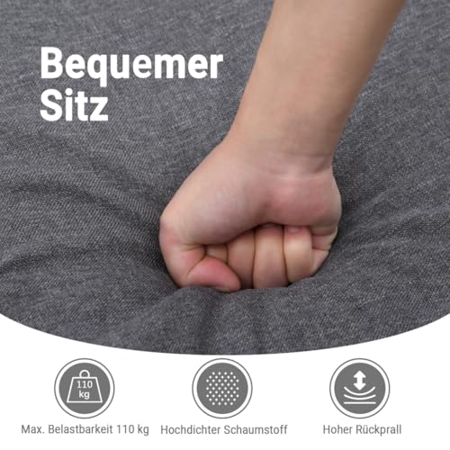 vidaXL Massagesessel, Relaxsessel mit Liegefunktion Vibrationsfunktion, Verstellbarer Sessel Fernsehsessel, Liegesessel Ruhesessel, Schwarz Stoff – Bild 6