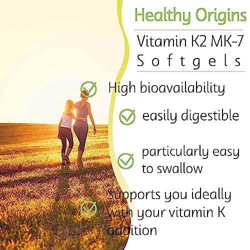 Healthy Origins, Vitamin K2 as MK-7, 100 mcg, 60 Vegetarian Softgels, High Strength, Gluten Free, SOYA Free, Non-GMO - Image 5