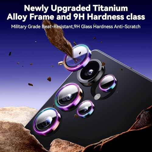 Image of Camera Lens Protector for SAMSUNG GALAXY S25 ULTRA RAINBOW HD Clear Camera Lens, Case Friendly, Scratch Resistant Lens Cover, Full Coverage Camera Guard, Heavy Duty Camera Protector BUY 2 GET 1 FREE