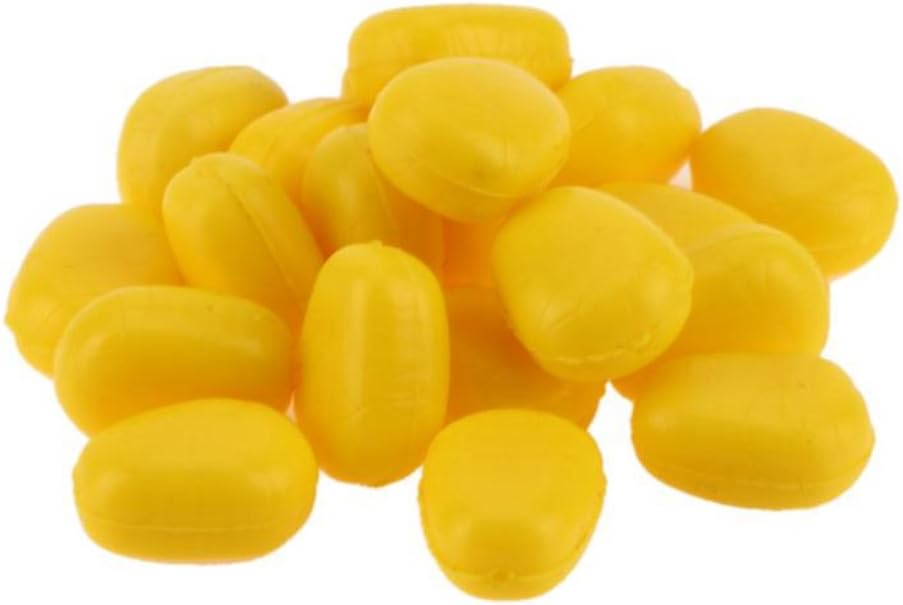 Large Pop Up Yellow Corn 20 pieces Imitation SweetCorn Carp Bait For Carp Fishing Rigs