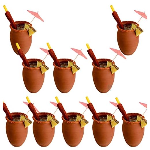 12 Oz. Mexican Red Clay Traditional Authentic Cantarito De Barro Jarrito (10) Cantaritos