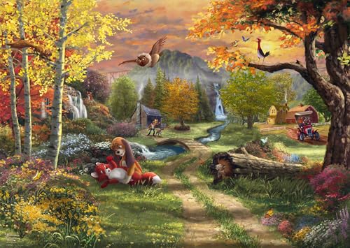 Schmidt 58050 Thomas Kinkade Disney Fox and Hound Puzzle 1000 Teile