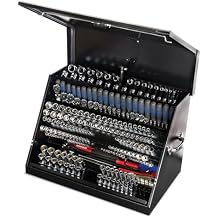 Montezuma LA400B 30-Inch Portable TRIANGLE Toolbox Multi-Tier Design 16-Gauge Construction SAE and Metric Tool Chest Weather-Resistant Toolbox Lock and Latching System