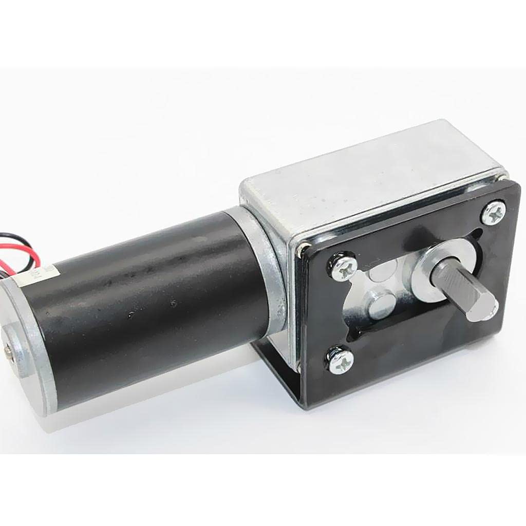 Milageto Schneckengetriebemotor Als Getriebemotor Und Gleichstrommotor mit Untersetzungsgetriebe Selbstsperrend bei Stromausfall Und Umkehrbar für Die Vorhang, 12V 80RPM