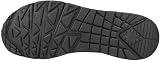 Skechers Donna Uno Shimmer Away Trainers, Black Durabuck, Rose Gold Duraleather/Mesh Tr, 38 EU - 7