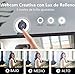 Webcam con Microfono y Luz Anular-MHDYT 2K HD Web CAM con Tapa...