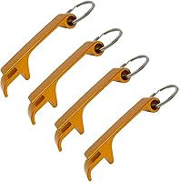 Vista 7 de Juego de 4 abridores de tapas de cerveza, abrebotellas de cerveza, abrebotellas para cerveza, refrescos, latas (rojo)