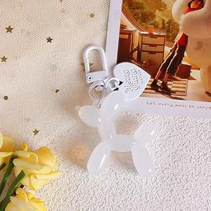 Cute Jelly Balloon Dog Keychains for Women-Girl Key Chain for Handbag Purse Car keys Accessories Cute Jelly Balloon Dog Keychains for Women-Girl Key Chain for Handbag Purse Car keys Accessories