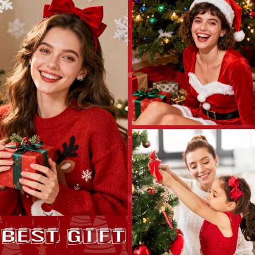 LOLIAS 3 Pairs Sterling Silver Christmas Earrings for Women 925 Sterling Silver Stud and Hoop Xmas Earrings Christmas Jewellery for Women Girls - Image 2