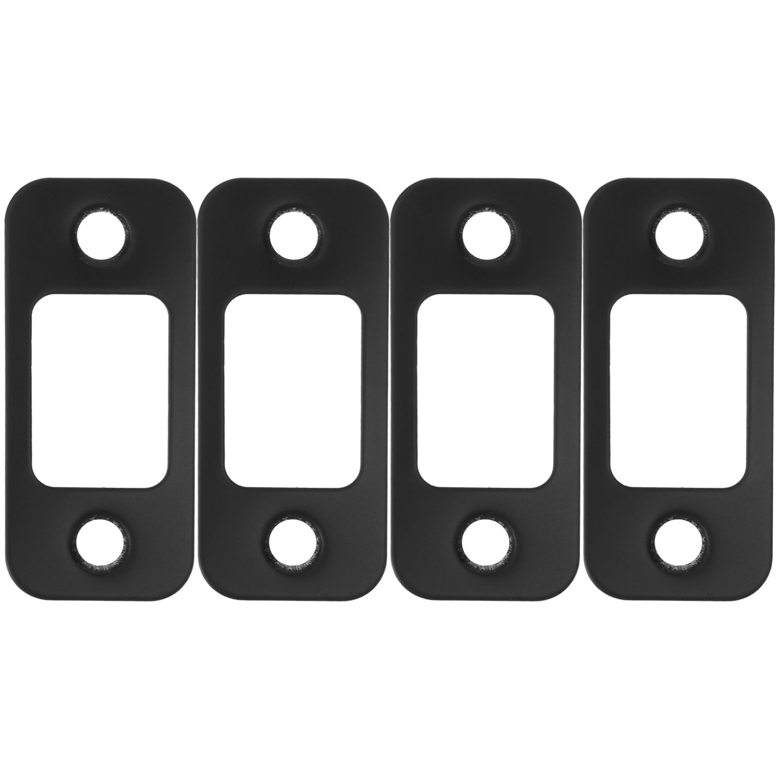 UKCOCO 20pièces Plaques De Gâche De Sécurité Pour Pêne Dormant Lot De Plaque De Couverture Pour Serrure De Porte Accessoires De Renforcement Compatibles Avec Diverses Configurations