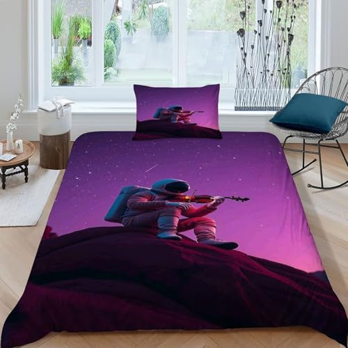 Housse de couette starry sky single en microfibre avec sa taie - 3