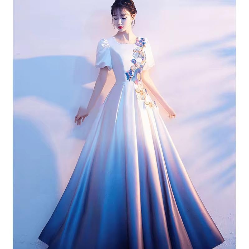 Robe de soirée brodée élégante et vintage style Qipao - 6