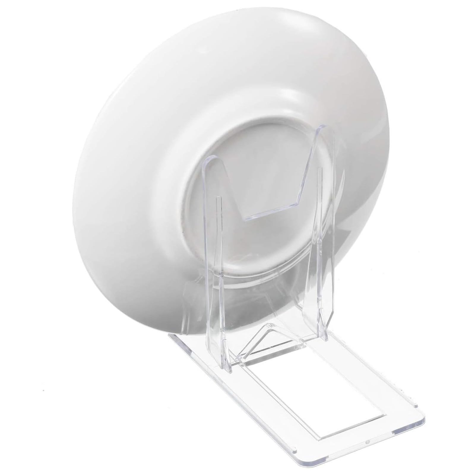 Zonon 108 Stück verstellbare Tellerständer aus Acryl für Display, Kunststoffständer, Bildertellerhalter, transparente Mini-Staffeleien, Ständer zum Präsentieren von Bildern für Zuhause, Büro, Festival