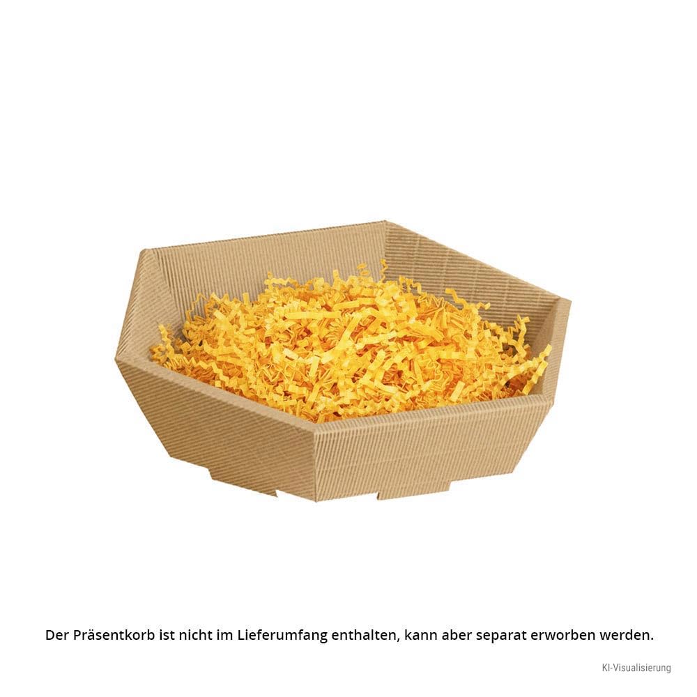 SizzlePak Verpackungsmaterial Geschenk - Füllmaterial für Präsentkörbe - 10 kg = ca. 356 l - Farbe: gelb