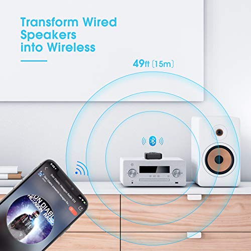 image for Mpow Bluetooth Audio Receiver, Wireless Audio Adapter with a Unique Sc