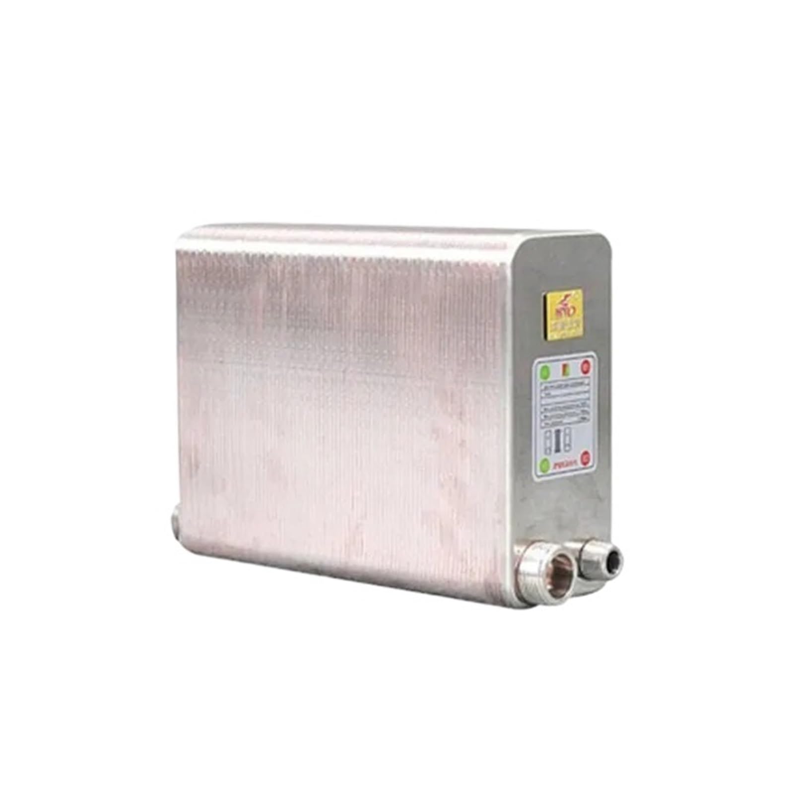 Heat Exchanger, 120 Plates Stainless Steel Heat Exchanger Brazed Plate Type Water Heater SUS304(Different Side)