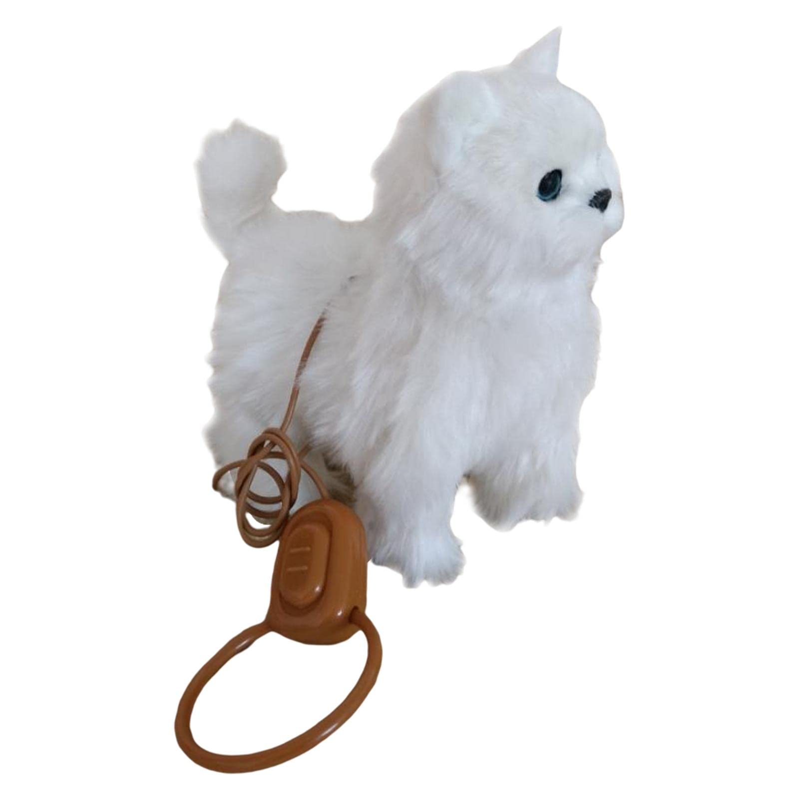 Giocattoli per Gattini, Regalo di Compleanno per Bambini, Giocattolo Elettronico per Gatti, Carino E in Movimento, per Natale, Bianco, 22x25 cm