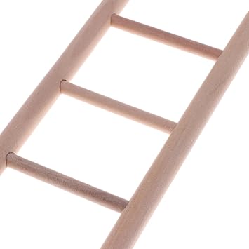 GIANTE Wooden Parrot Rat Toy Bridge Ladder Hamster Bird Cage Accessories 7-Stair